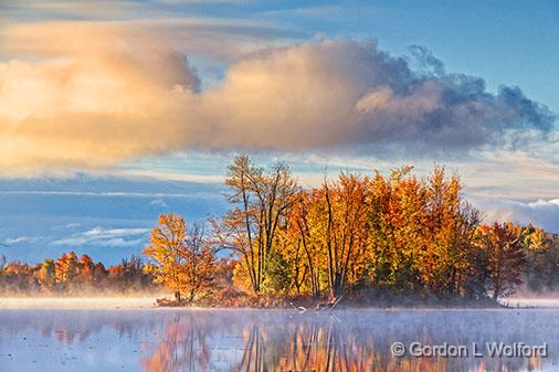 Autumn Island_29009.jpg - Photographed along the Rideau Canal Waterway at sunrise from Port Elmsley, Ontario, Canada.